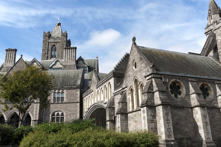 Christ Church Cathedral in Dublin, Ireland,