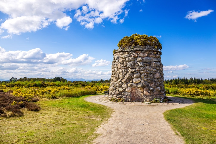 Memorial Cairn at the battlefield of Culloden