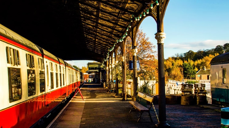 The Boness heritage railway.