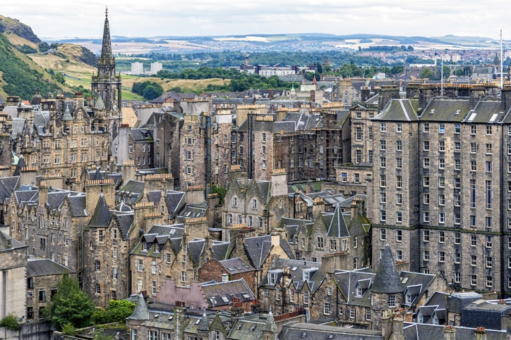  Edinburgh Old Town is Scotland, United Kingdom.