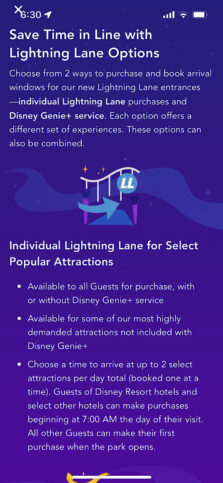 disney genie genie+ e lightning lane